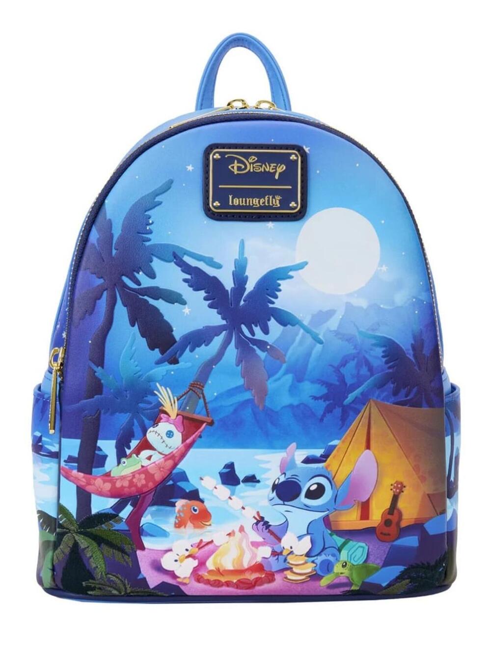Loungefly Disney Lilo & Stitch Camping Cuties GITD Mini Backpack
